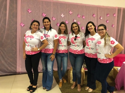 A Prefeitura Municipal de Barão de Melgaço através da Secretaria Municipal de Saúde e SESC realizou no dia 17 de Outubro de 2019 a Palestra de Prevenção do Cancer do Colo Uterino (Outubro Rosa).