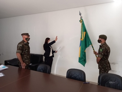 Prefeita toma posse para presidência da Junta Militar do Município de Barão de Melgaço MT